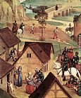Hans Memling Canvas Paintings - Advent and Triumph of Christ [detail 1]